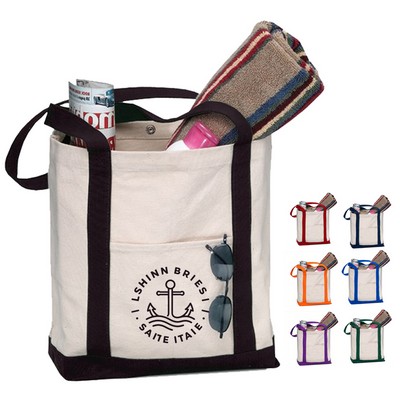 18 oz. Two-tone Cotton canvas Boat Bag